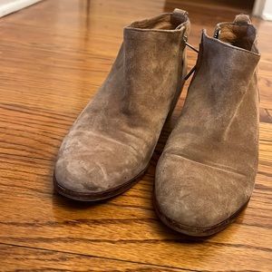 Suede boots from J Crew, fair condition